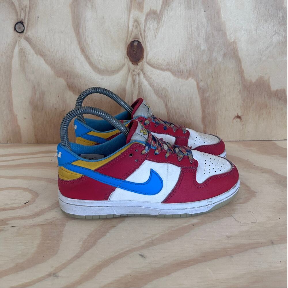 Nike - Dunk Low LeBron James Fruity Pebbles Red/White Little Kids 2Y- DH8009-600